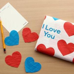 Illustration Design Fabric "love..