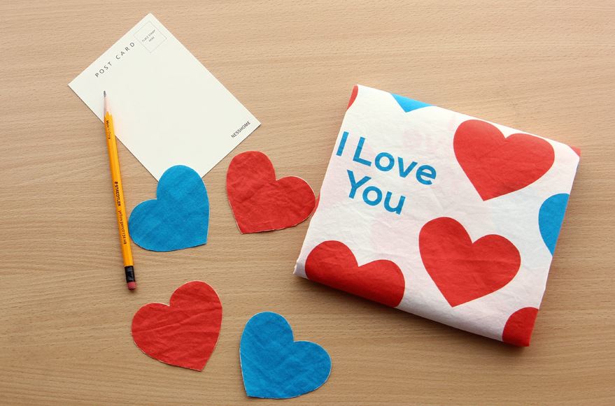 Illustration Design Fabric "love Love"